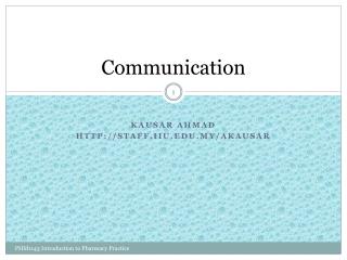 Communication