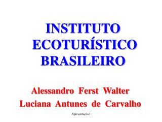 INSTITUTO ECOTURÍSTICO BRASILEIRO