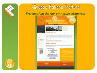 Presentazione del sito gruppofrattura.it