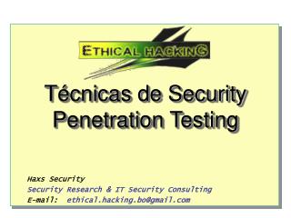 Técnicas de Security Penetration Testing