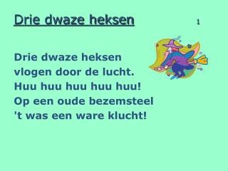 Drie dwaze heksen 1