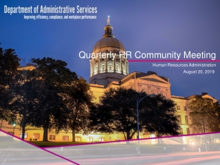 Quarterly HR Community Meeting