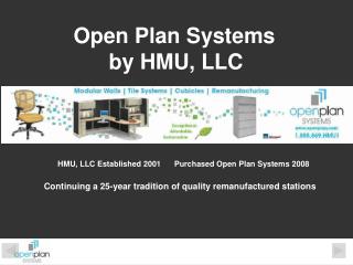 Open Plan Systems 	by HMU, LLC