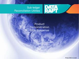 Sub-ledger Reconciliation Utilities