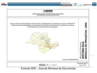 Extranet GRD – Guia de Remessa de Documentos