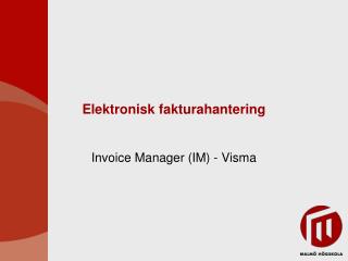 Elektronisk fakturahantering