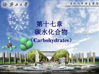 第十七章 碳水化合物 （ Carbohydrates ）