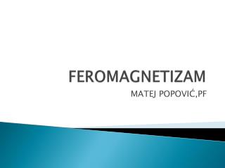 FEROMAGNETIZAM