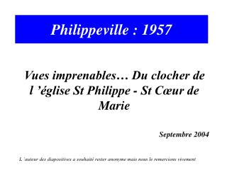 Philippeville : 1957