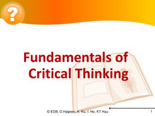 Fundamentals of Critical Thinking