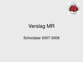 Verslag MR