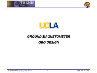 GROUND MAGNETOMETER GBO DESIGN