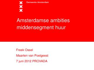 Amsterdamse ambities middensegment huur