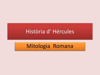 Història d’ Hércules