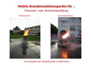 Mobile Brandsimulationsgeräte für ..