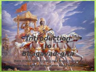 Introduction to Bhagavad-gita