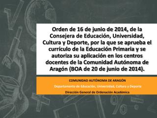 Dirección General de Ordenación Académica