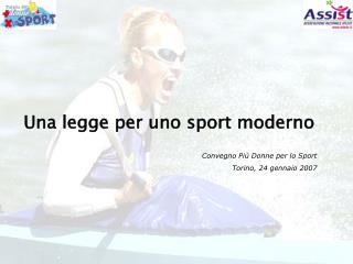 Una legge per uno sport moderno