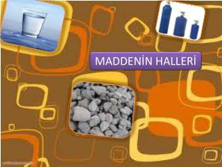 1) Maddenin Katı Hali Katı halde bulunan kalem ve silgimizin