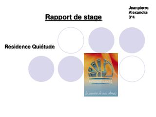 Rapport de stage