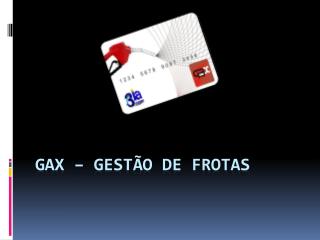 Gax – gestão de frotas