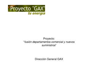 Proyecto: “ fusión departamentos comercial y nuevos suministros ”