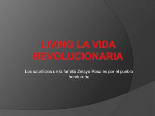 Living la vida Revolucionaria