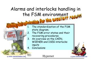 Alarms and interlocks handling in the FSM environment