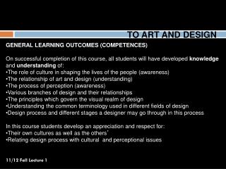 FARC 111- INTRODUCTION TO ART AND DESIGN