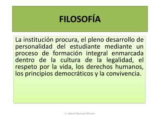 FILOSOFÍA