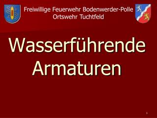 Wasserführende Armaturen