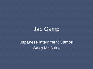 Jap Camp
