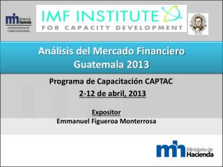 Análisis del Mercado Financiero Guatemala 2013