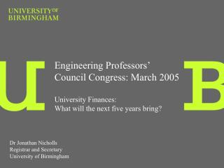 Engineering Professors’ Council Congress: March 2005