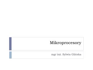 Mikroprocesory