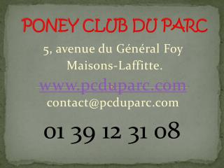 PONEY CLUB DU PARC