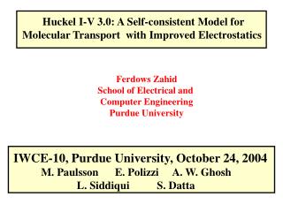 Huckel I-V 3.0: A Self-consistent Model for Molecular Transport with Improved Electrostatics