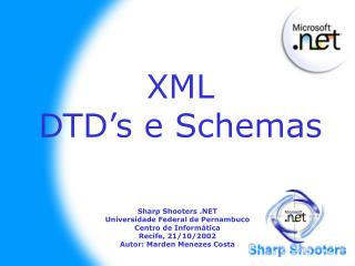 XML DTD’s e Schemas