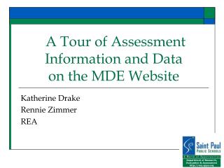 A Tour of Assessment Information and Data on the MDE Website