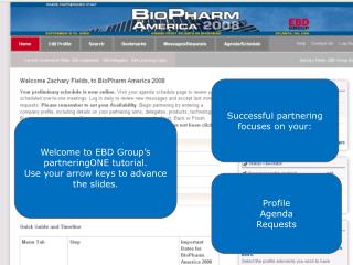 Welcome to EBD Group’s partneringONE tutorial. Use your arrow keys to advance the slides.