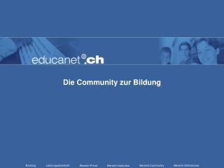 Die Community zur Bildung