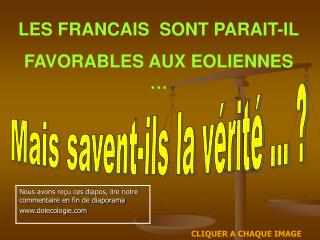 LES FRANCAIS SONT PARAIT-IL FAVORABLES AUX EOLIENNES …