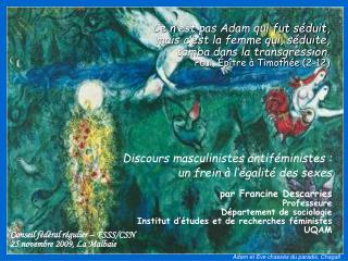 Adam et Ève chassés du paradis, Chagall