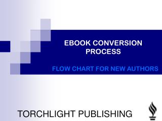 FLOW CHART FOR NEW AUTHORS