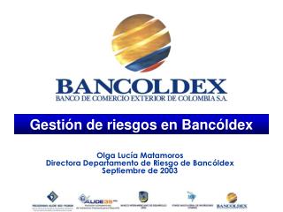 Gestión de riesgos en Bancóldex