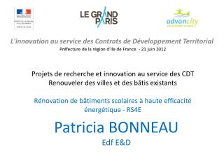 L'innovation au service des Contrats de Développement Territorial 