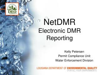 NetDMR Electronic DMR Reporting