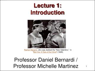 Lecture 1: Introduction