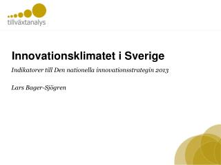 Innovationsklimatet i Sverige