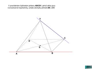 (AB||CD ; DCV je rovnostranný trojúhelník)